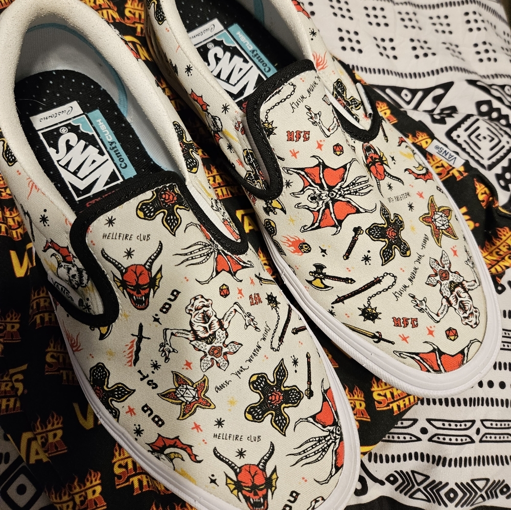 Custom Stranger Things Hellfire Club Vans